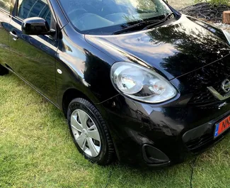 Wynajmij Nissan March 2018 na Cyprze. Paliwo: Benzyna. Moc: 106 KM ➤ Koszt od 19 EUR za dobę.