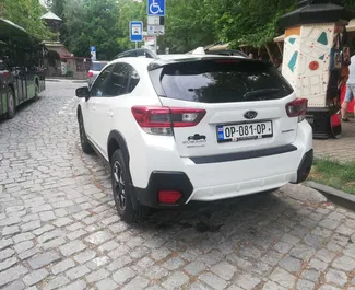 Wnętrze Subaru Crosstrek do wynajęcia w Gruzji. Doskonały samochód 5-osobowy. ✓ Skrzynia Automatyczna.