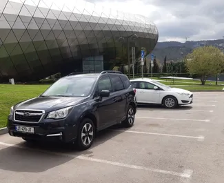 Subaru Forester 2017 do wynajęcia w Tbilisi. Limit przebiegu nieograniczony.