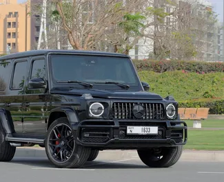 Wynajmij Mercedes-Benz G63 AMG 2023 w ZEA. Paliwo: Benzyna. Moc: 670 KM ➤ Koszt od 1850 AED za dobę.