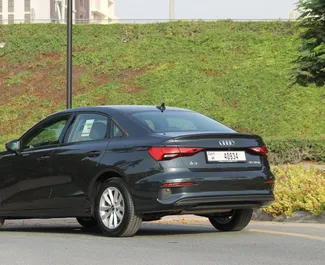 Wynajmij Audi A3 Sedan 2023 w ZEA. Paliwo: Benzyna. Moc: 225 KM ➤ Koszt od 200 AED za dobę.