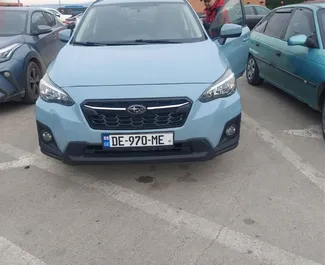 Wnętrze Subaru Crosstrek do wynajęcia w Gruzji. Doskonały samochód 5-osobowy. ✓ Skrzynia Automatyczna.