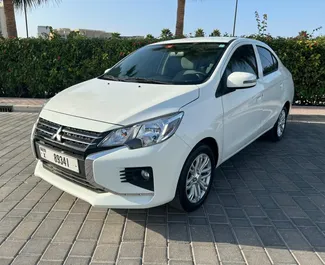 Wypożyczalnia Mitsubishi Attrage w Dubaju, ZEA ✓ Nr 4869. ✓ Skrzynia Automatyczna ✓ Opinii: 0.