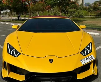 Wynajem samochodu Lamborghini Huracan Evo Cabrio nr 6802 (Automatyczna) w Dubaju, z silnikiem 5,2l. Benzyna ➤ Bezpośrednio od Abbas w ZEA.