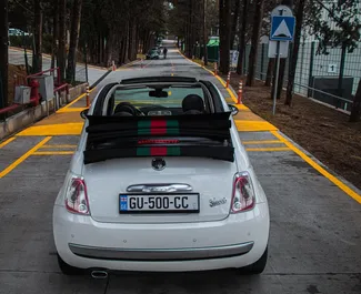 Fiat 500 Cabrio – samochód kategorii Ekonomiczny, Komfort, Cabrio na wynajem w Gruzji ✓ Bez Depozytu ✓ Ubezpieczenie: OC, FDW, Od Kradzieży, Młody.