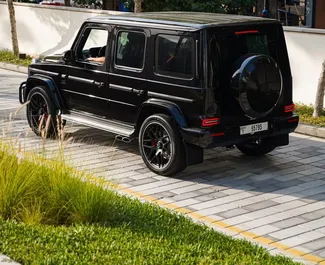 Wynajem samochodu Mercedes-Benz G63 AMG nr 8399 (Automatyczna) w Dubaju, z silnikiem 4,0l. Benzyna ➤ Bezpośrednio od Kumar w ZEA.