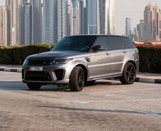 Wypożyczalnia Land Rover Range Rover Sport SVR w Dubaju, ZEA ✓ Nr 8402. ✓ Skrzynia Automatyczna ✓ Opinii: 0.