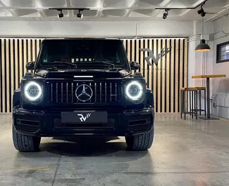 Wynajem samochodu Mercedes-Benz G63 AMG nr 10454 (Automatyczna) na lotnisku na Ibizie, z silnikiem 3,9l. Benzyna ➤ Bezpośrednio od Manuel w Hiszpanii.