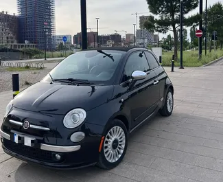 Wynajmij Fiat 500 Cabrio 2014 w Albanii. Paliwo: Gaz. Moc: 90 KM ➤ Koszt od 35 EUR za dobę.