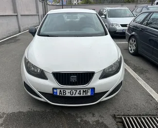 Wypożyczalnia SEAT Ibiza na lotnisku w Tiranie, Albania ✓ Nr 11089. ✓ Skrzynia Manualna ✓ Opinii: 0.