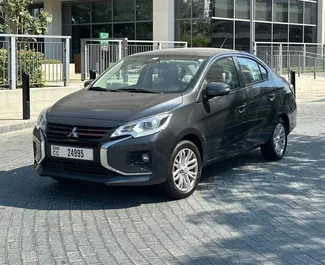 Wypożyczalnia Mitsubishi Attrage w Dubaju, ZEA ✓ Nr 11297. ✓ Skrzynia Automatyczna ✓ Opinii: 0.