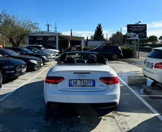 Wynajmij Audi A5 Cabrio 2016 w Albanii. Paliwo: Diesel. Moc: 178 KM ➤ Koszt od 34 EUR za dobę.