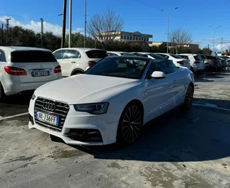 Wynajem samochodu Audi A5 Cabrio nr 11586 (Automatyczna) na lotnisku w Tiranie, z silnikiem 2,0l. Diesel ➤ Bezpośrednio od Marenglen w Albanii.