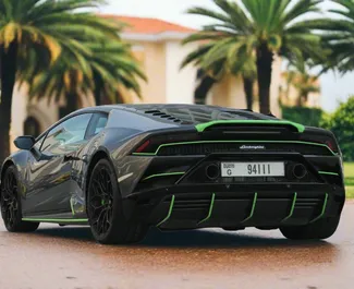 Lamborghini Huracan Coupe – samochód kategorii Premium, Luksusowy na wynajem w ZEA ✓ Depozyt 8000 AED ✓ Ubezpieczenie: OC.