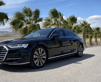 Wynajmij Audi A8 L 2021 w Hiszpanii. Paliwo: Benzyna. Moc: 340 KM ➤ Koszt od 300 EUR za dobę.