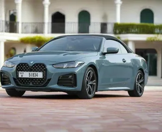 BMW 420i Cabrio – samochód kategorii Komfort, Premium, Cabrio na wynajem w ZEA ✓ Depozyt 2000 AED ✓ Ubezpieczenie: OC, CDW.