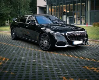 Wnętrze Mercedes-Benz S-Class Maybach do wynajęcia w Gruzji. Doskonały samochód 5-osobowy. ✓ Skrzynia Automatyczna.