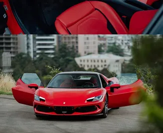 Wnętrze Ferrari 296 GTB do wynajęcia w Gruzji. Doskonały samochód 2-osobowy. ✓ Skrzynia Automatyczna.