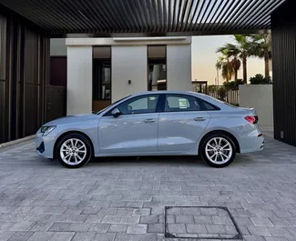 Audi A3 Sedan 2025 do wynajęcia w Dubaju. Limit przebiegu 250 km/dzień.