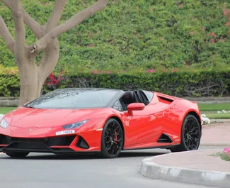 Wynajem samochodu Lamborghini Huracan Perfomante Spider nr 5998 (Automatyczna) w Dubaju, z silnikiem 5,2l. Benzyna ➤ Bezpośrednio od Abbas w ZEA.