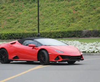 Lamborghini Huracan Perfomante Spider – samochód kategorii Premium, Luksusowy, Cabrio na wynajem w ZEA ✓ Depozyt 3000 AED ✓ Ubezpieczenie: [].