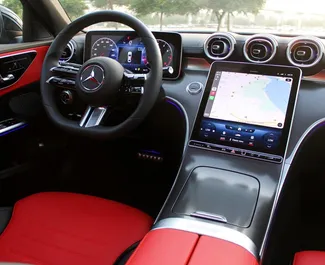 Mercedes-Benz C200 2023 do wynajęcia w Dubaju. Limit przebiegu 250 km/dzień.