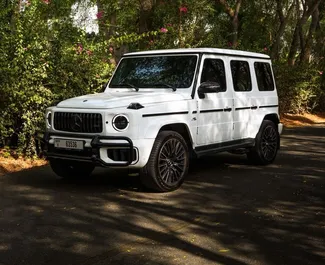 Wynajmij Mercedes-Benz G63 AMG 2025 w ZEA. Paliwo: Benzyna. Moc: 670 KM ➤ Koszt od 1850 AED za dobę.