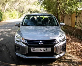 Wynajem samochodu Mitsubishi Attrage nr 6649 (Automatyczna) w Dubaju, z silnikiem 1,3l. Benzyna ➤ Bezpośrednio od Abbas w ZEA.