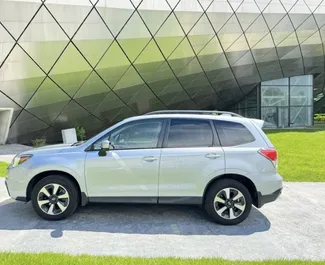 Subaru Forester 2017 do wynajęcia w Tbilisi. Limit przebiegu nieograniczony.