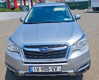 Wynajem samochodu Subaru Forester nr 15640 (Automatyczna) na lotnisku w Kutaisi, z silnikiem 2,5l. Benzyna ➤ Bezpośrednio od Nika w Gruzji.