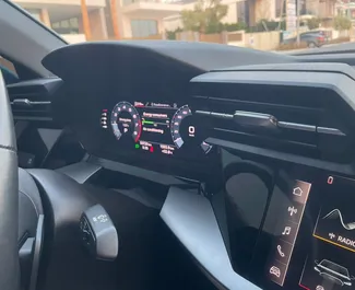 Audi A3 Sedan – samochód kategorii Komfort, Premium na wynajem w ZEA ✓ Bez Depozytu ✓ Ubezpieczenie: OC, SCDW, FDW, Pasażerowie, Od Kradzieży, Bez Depozytu.