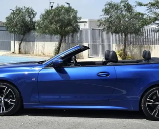 Wynajmij BMW 420i Cabrio 2023 na Cyprze. Paliwo: Benzyna. Moc: 184 KM ➤ Koszt od 100 EUR za dobę.