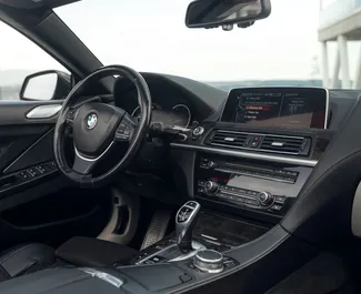 Wnętrze BMW 6-series Cabrio do wynajęcia w Gruzji. Doskonały samochód 4-osobowy. ✓ Skrzynia Automatyczna.