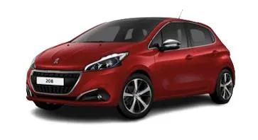 Peugeot 208 2017 red