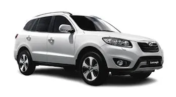 hyundai santa fe 2011 white